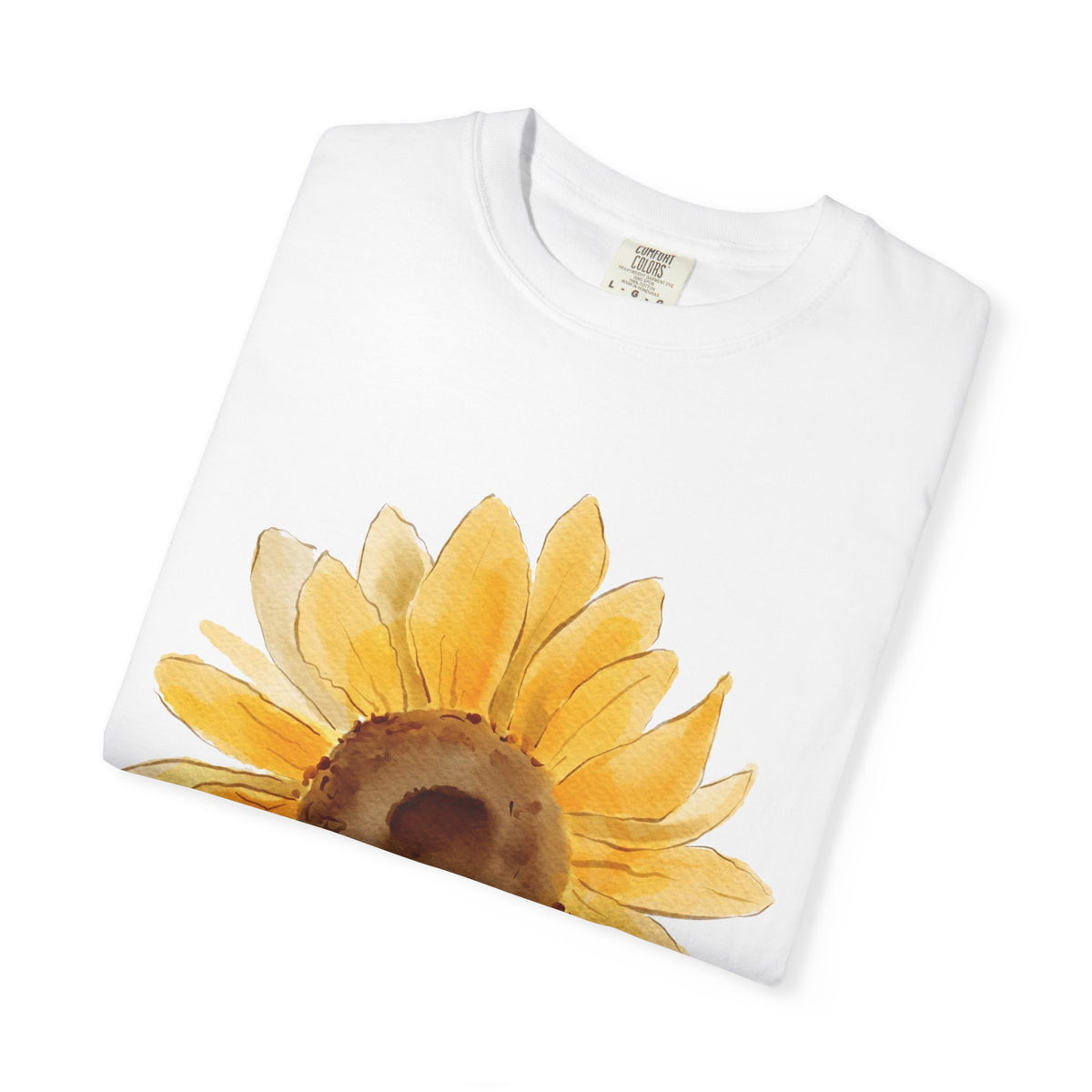 Bloom Sunflower T-Shirt — Graphic Floral Tee with 'BLOOM' Text