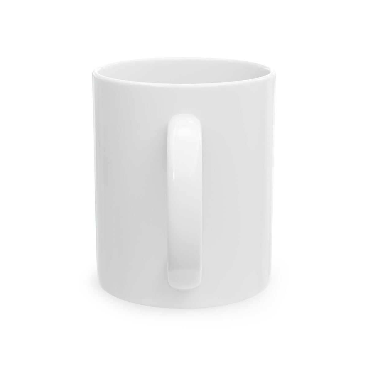 Noise Script Ceramic Mug — Navy Handwritten Typography Coffee Cup (11oz, 15oz)