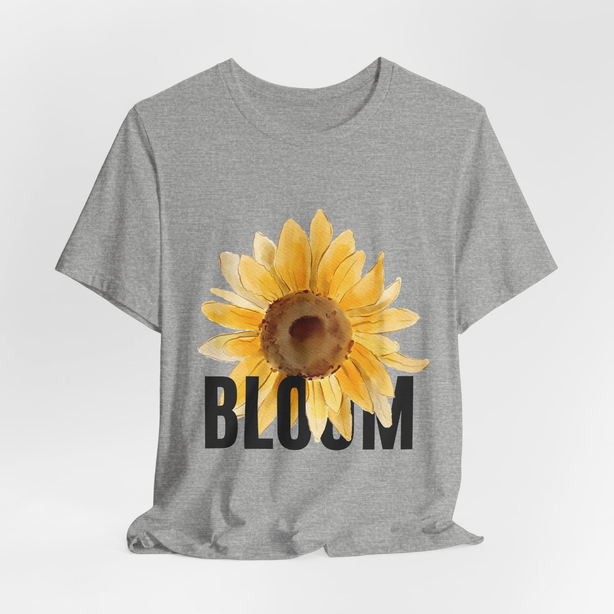 Bloom Sunflower T-Shirt — Floral 'BLOOM' Graphic Tee
