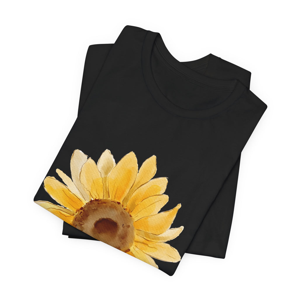 Bloom Sunflower T-Shirt — Floral 'BLOOM' Graphic Tee