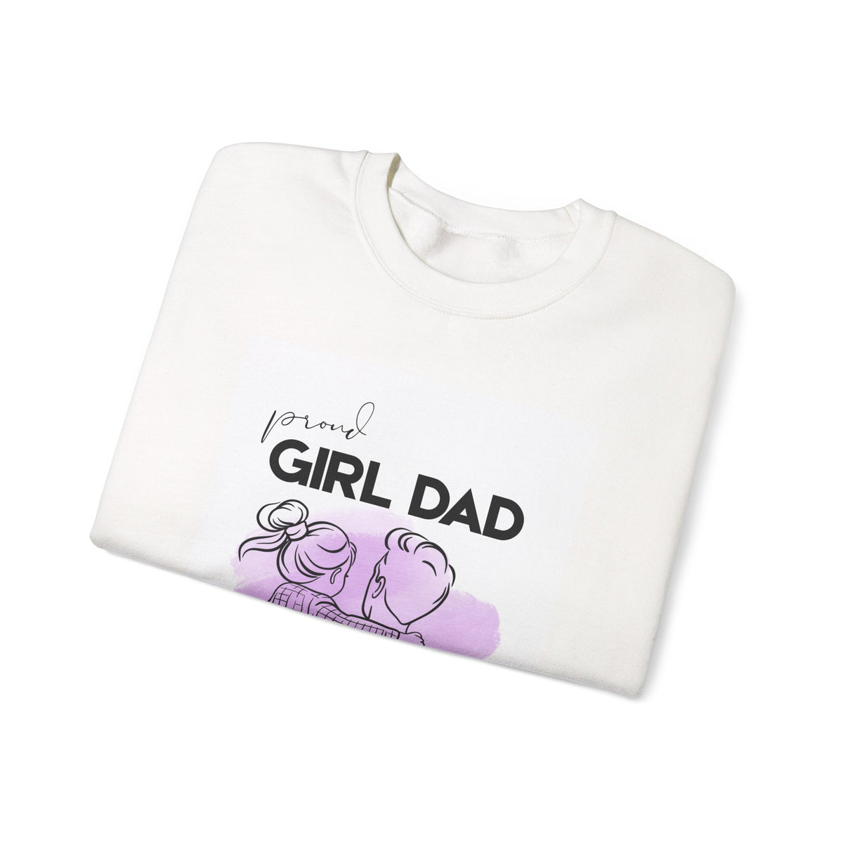 Proud Girl Dad Crewneck Sweatshirt