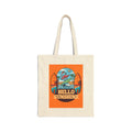 Hello Sunshine Canvas Tote Bag – Retro Surfing Beach Market Bag