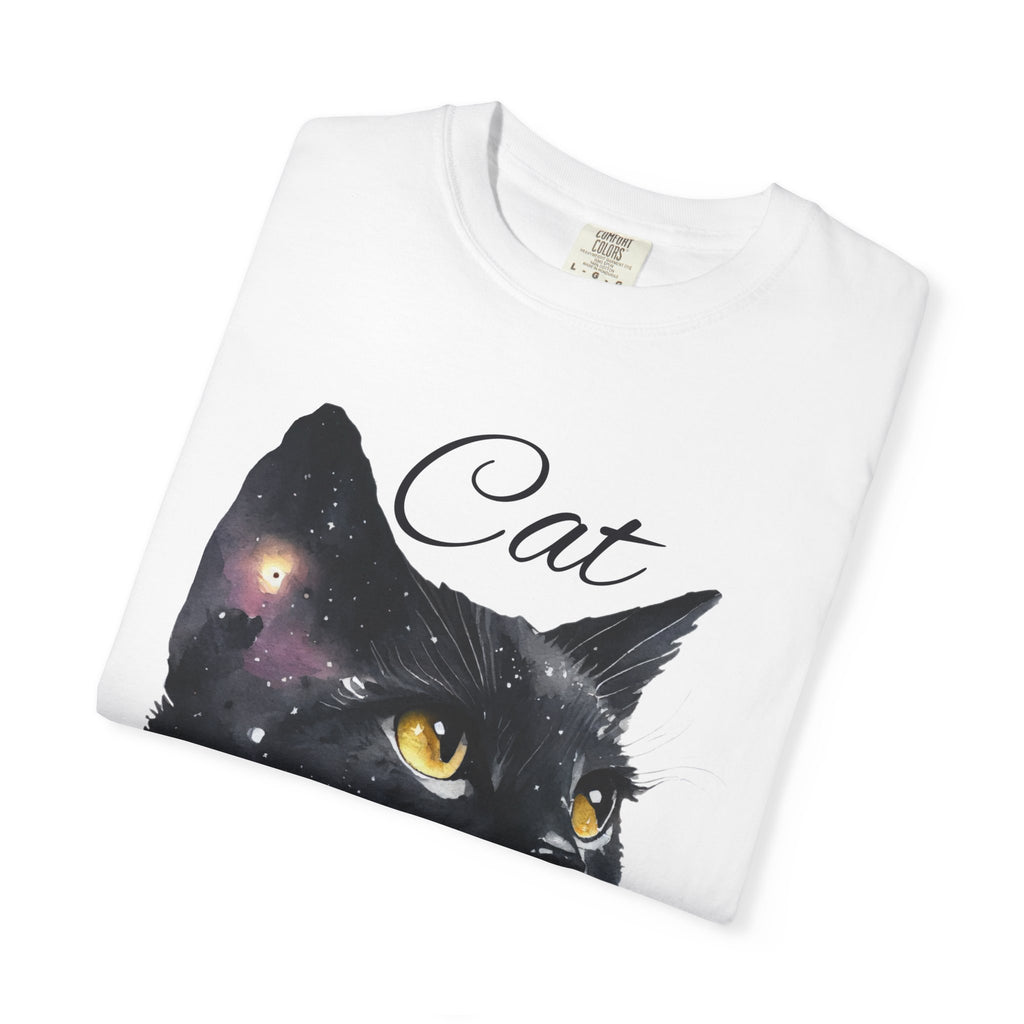 Cat Constellation T-Shirt — Black Cat Portrait Tee