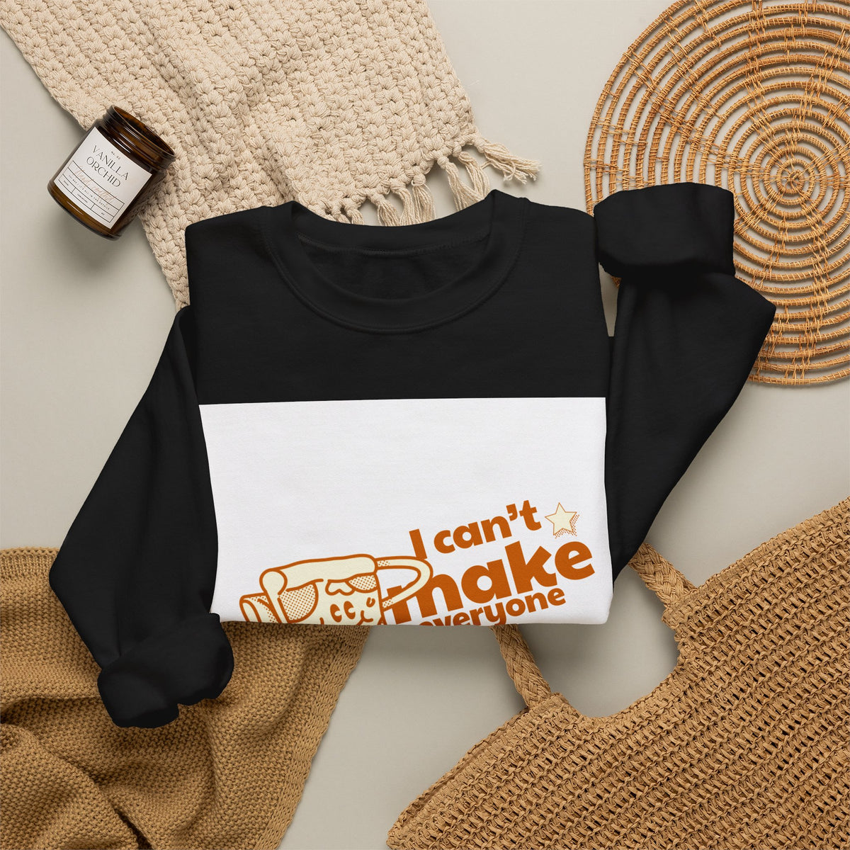 Pizza Graphic Sweatshirt — "I Can't Make Everyone Pizza" Retro Chef Pullover