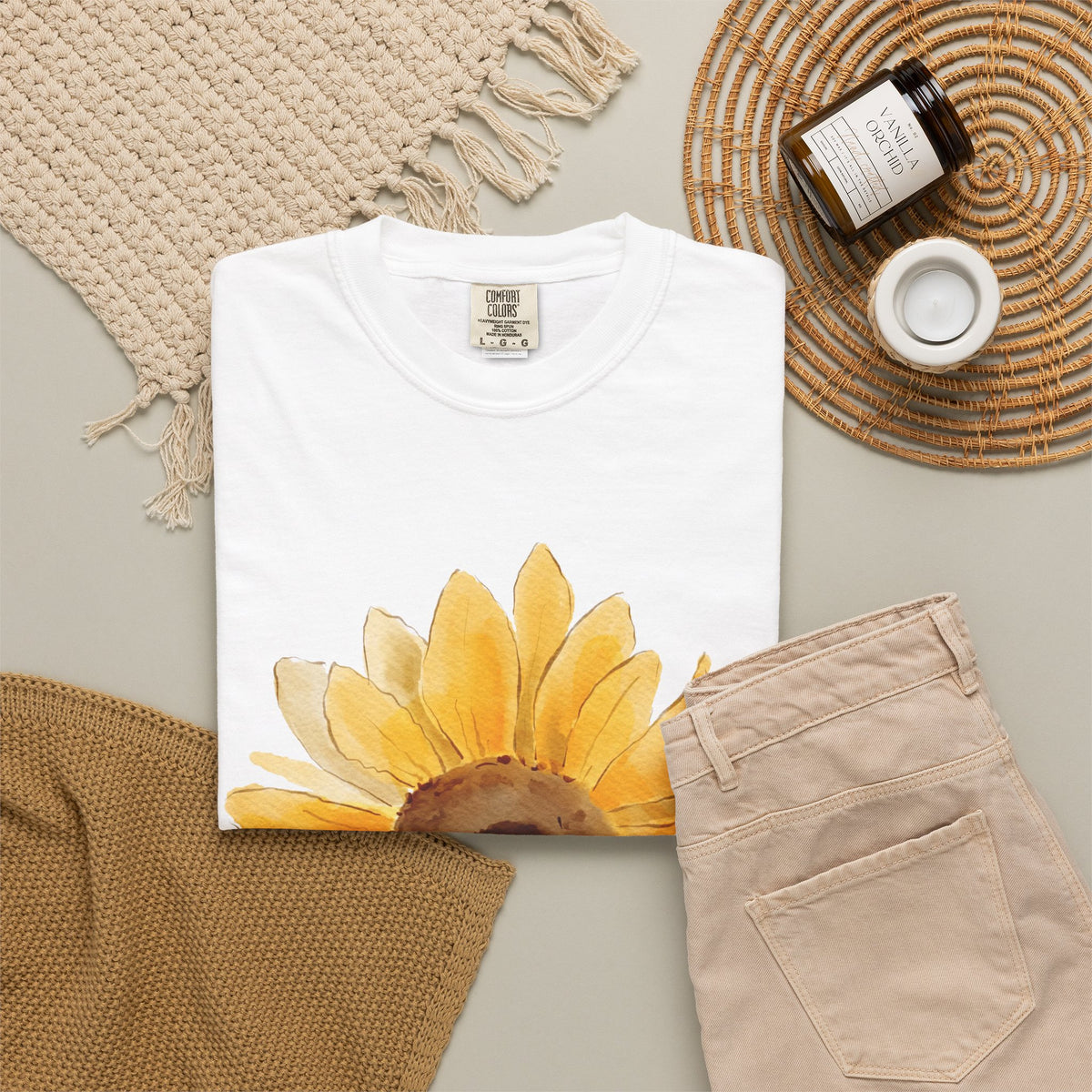 Bloom Sunflower T-Shirt — Graphic Floral Tee with 'BLOOM' Text