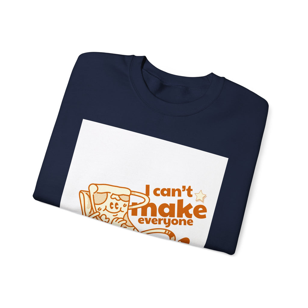 Pizza Graphic Sweatshirt — "I Can't Make Everyone Pizza" Retro Chef Pullover
