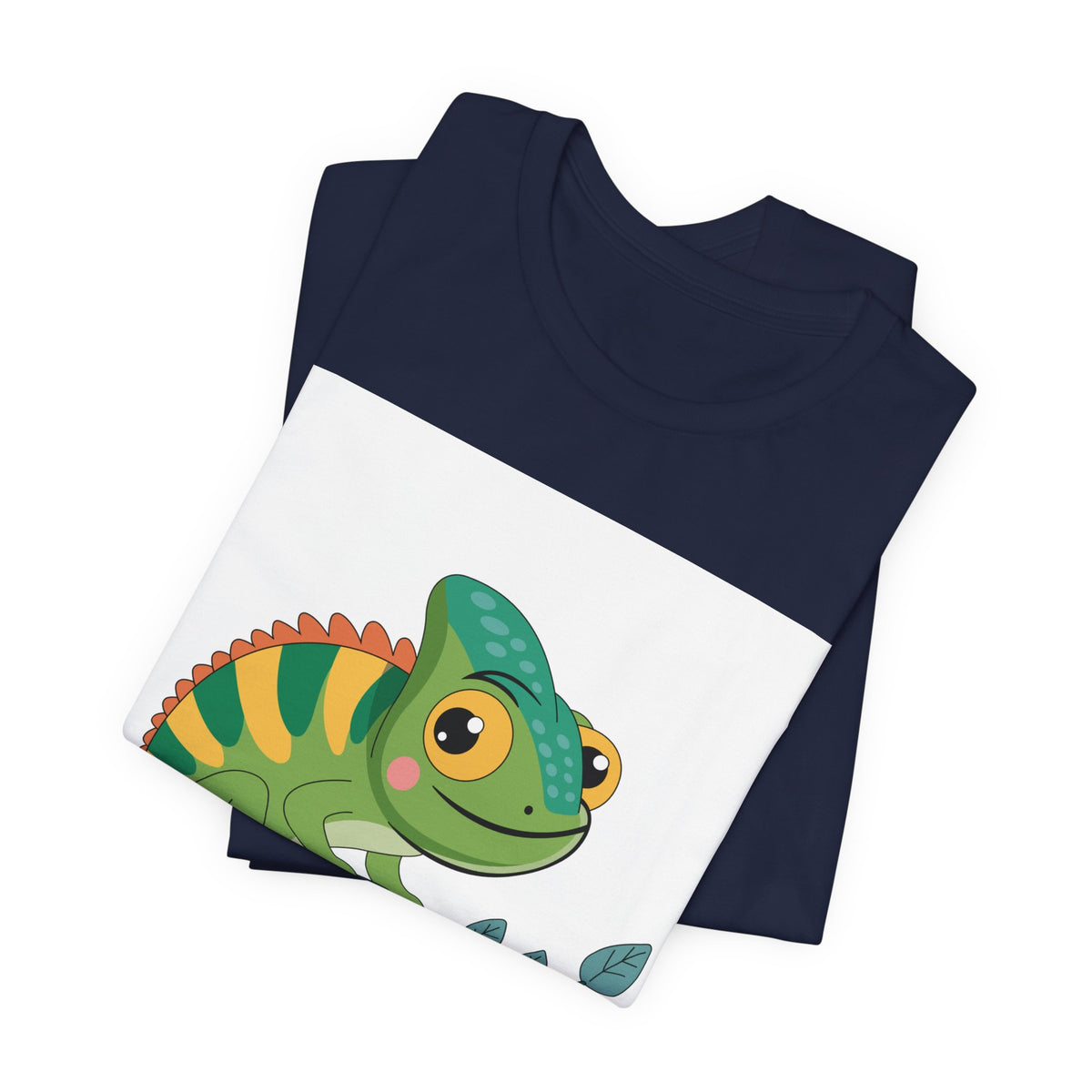 Charming Chameleon Tee — Cute Green Reptile Graphic T-Shirt