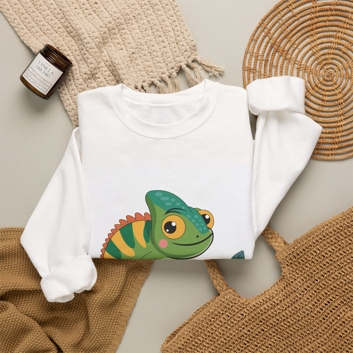 Charming Chameleon Crewneck Sweatshirt
