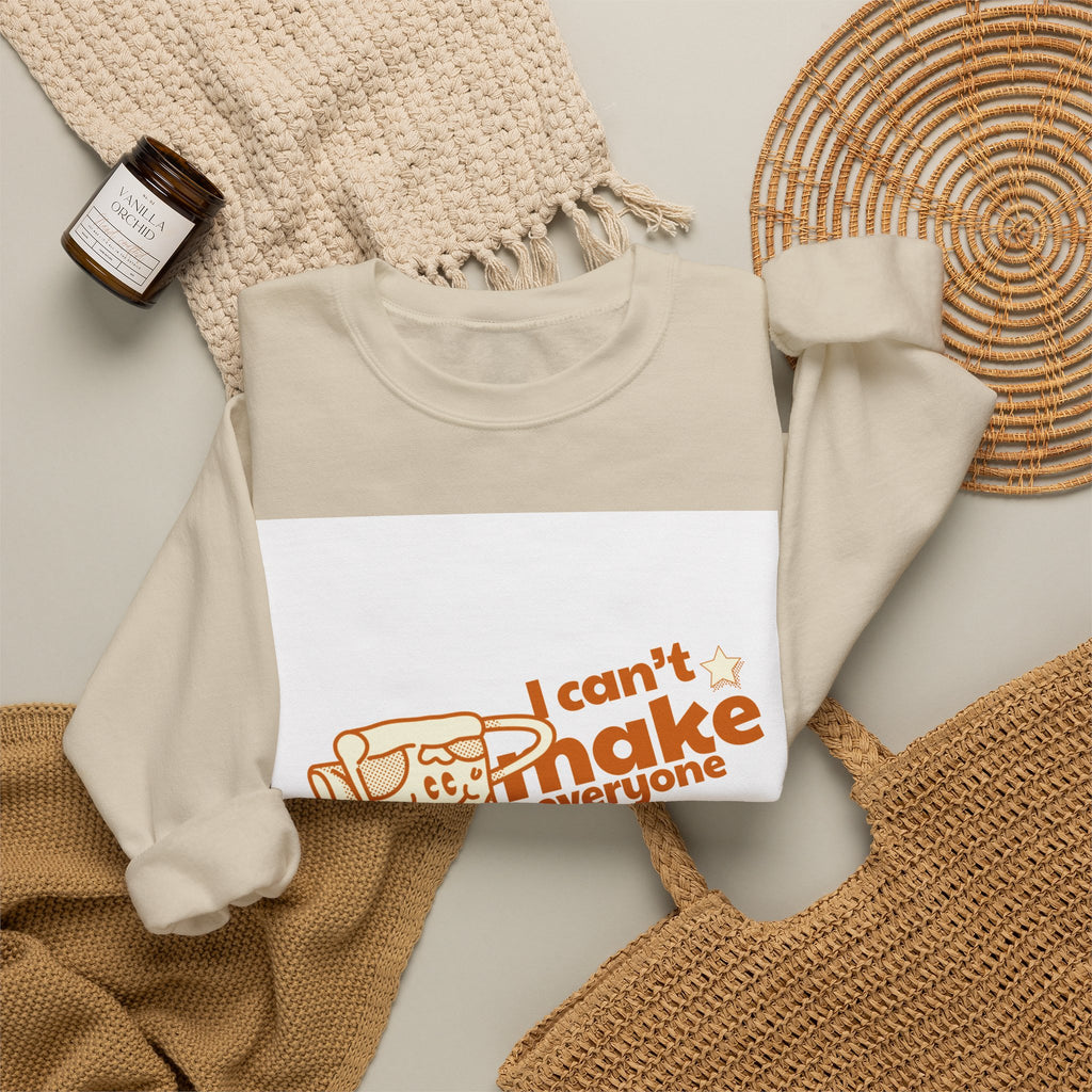Pizza Graphic Sweatshirt — "I Can't Make Everyone Pizza" Retro Chef Pullover