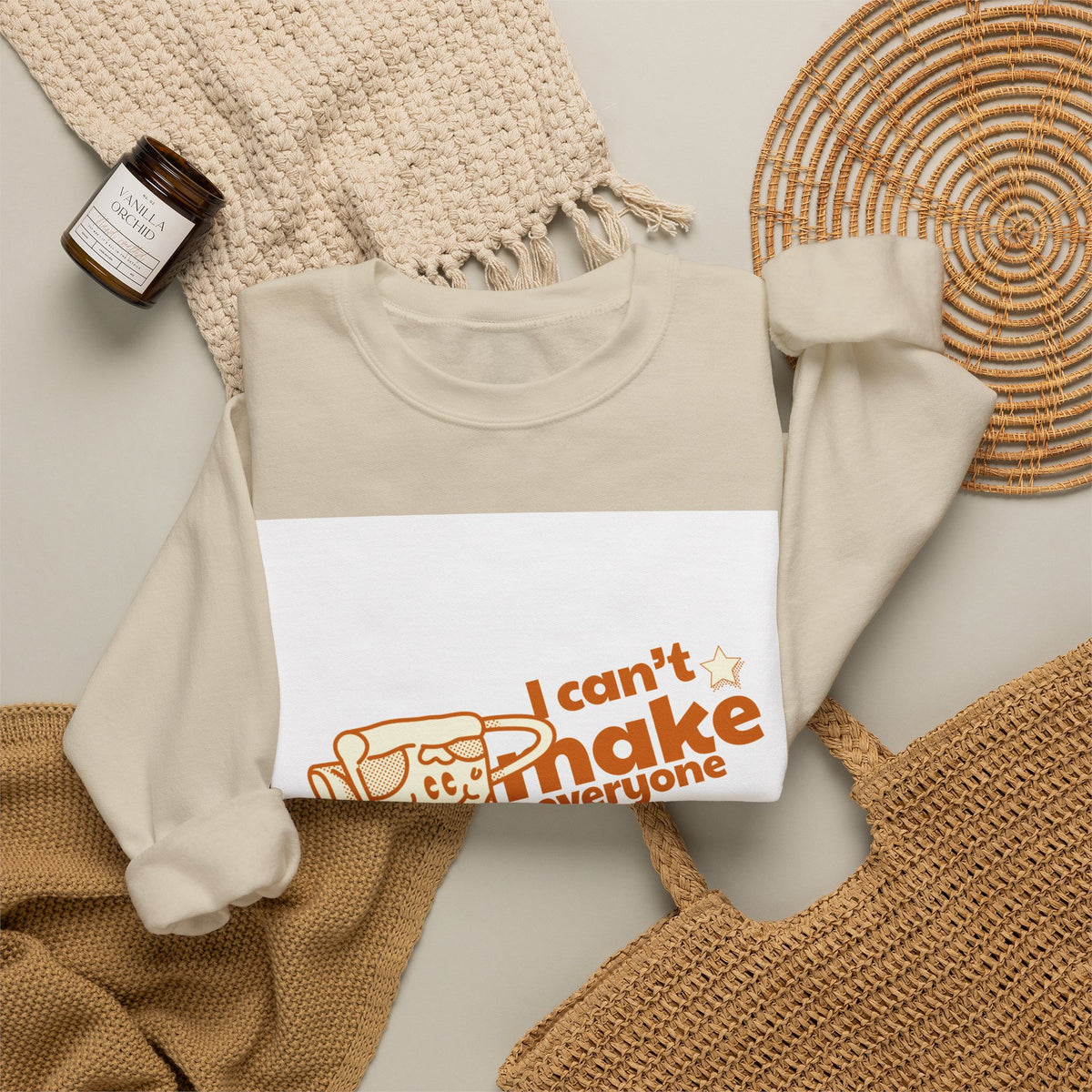 Pizza Graphic Sweatshirt — "I Can't Make Everyone Pizza" Retro Chef Pullover
